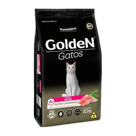 Ração Golden para Gatos Castrados Sabor Peixe 10,1Kg 360-1