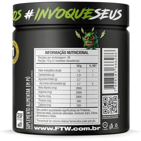 PRE TREINO FTW DIABO VERDE 300G FRUTAS AMARELAS 360-1