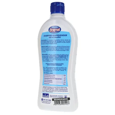 Shampoo Dr Animal 500ml Branqueador 360-20