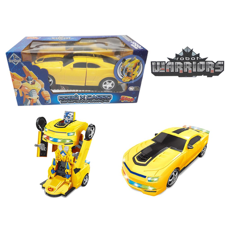 CARRO 16CM C/LUZ E SOM TRANSF ROBOT GK1500