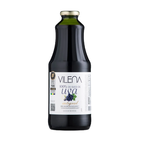 SUCO DE UVA VILENA 1LT INTEGRAL TINTO 