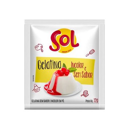 GELATINA SOL S/SABOR 12G