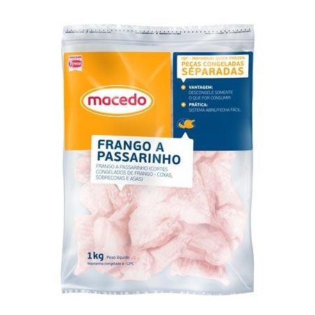 Corte frango passarinho macedo iqf 1kg
