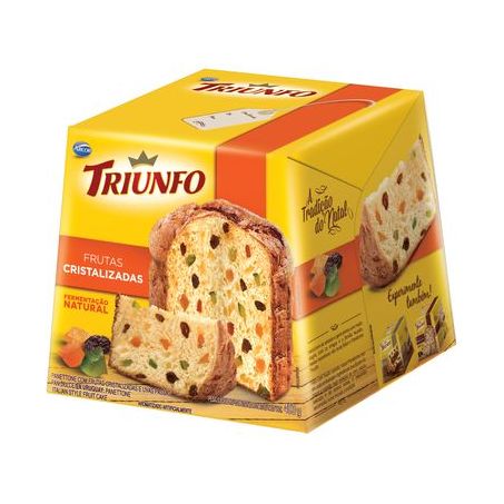 PANETTONE ARCOR TRIUNFO FRUTAS CRISTALIZADAS 400G