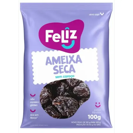 Ameixa Preta Feliz Com Caroço 100g