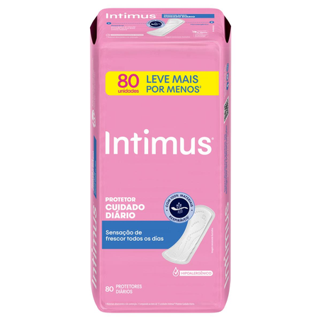 Protetor Intimus Days Sem Abas - Sem Perfume - Leve 80, Pague 60 Protetores
