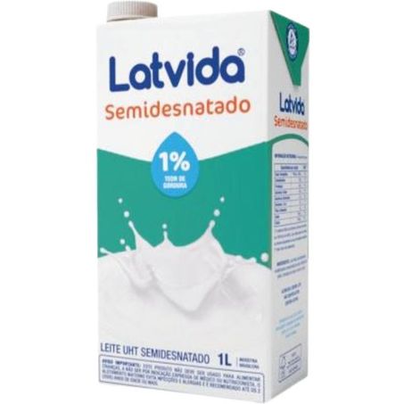 Leite lat vida semidesnatado 1l