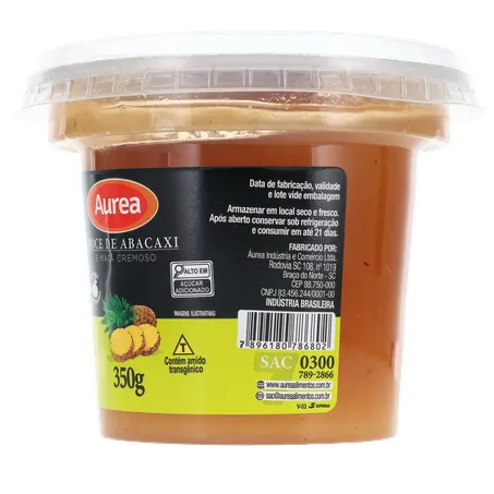 Doce fruta aurea abacaxi e maçã pote 350g 360-5