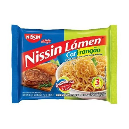 Macarrão instantâneo carne e frango misturiojo nissin 85g