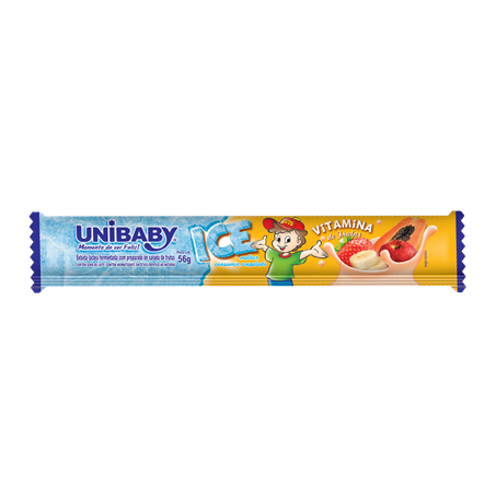 Bebida Lactea Unibaby 56g Stick Ice Salada Frutas