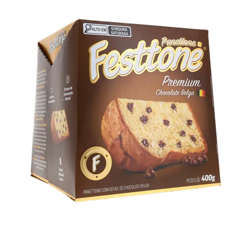 Panettone Festtone Premium Chocolate Belga 400g 360-33