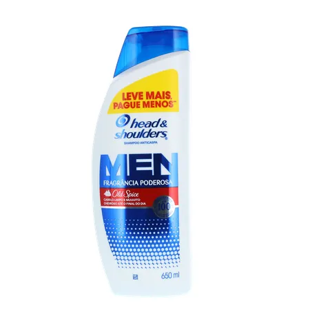 Shampoo Anticaspa Head & Shoulders Fragrância Poderosa Frasco 650ml 360-1