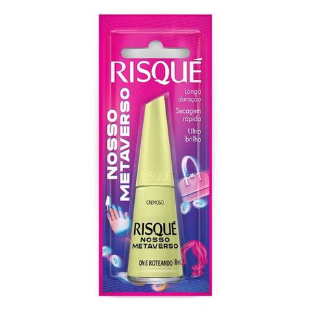 Esmalte risque cremoso nosso metaverso on e roteando 8ml