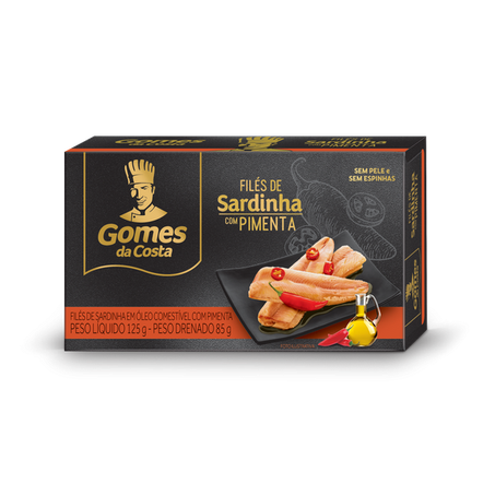 Filé de sardinha gomes da costa com pimenta 125g
