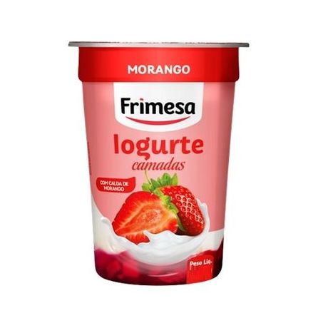 Iogurte frimesa bicamadas sabor morango copo 130g