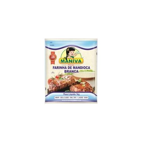 Farinha de mandioca maniva branca 1kg