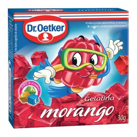 Gelatina oetker morango 20g