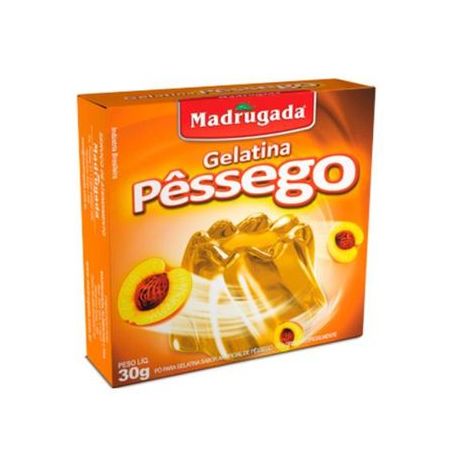 GELATINA MADRUGADA PÊSSEGO 30G
