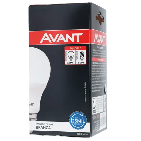 Lâmpada avant led 7w 6500k e27 pera bivolt 360-2