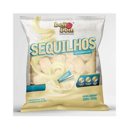 Sequilhos Beijo Bom 200g Leite