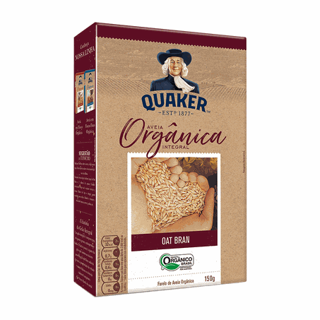 FARELO AVEIA QUAKER ORGANICO 170G