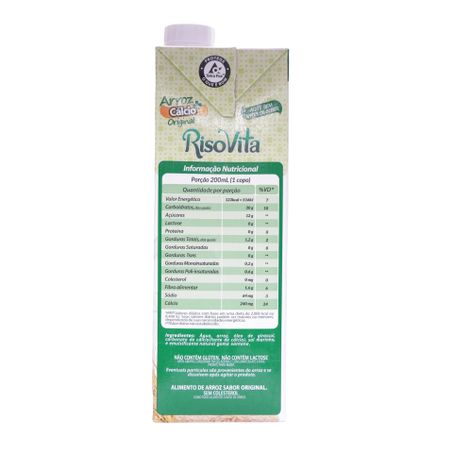 Bebida de Arroz Risovita Original Caixa 1L 360-15