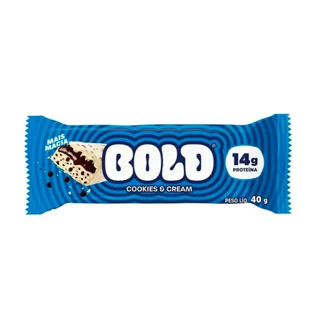 BARRA PROTEÍNA BOLD COOKIES E CREAM 40G
