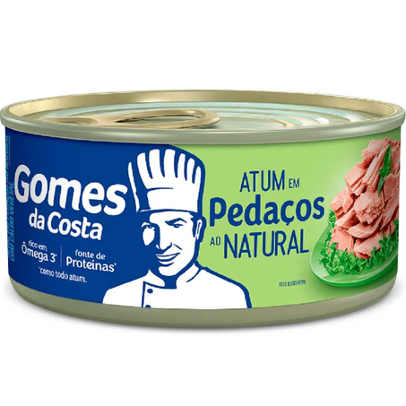 Atum em Pedaços ao Natural Gomes Da Costa  Lata 170gr