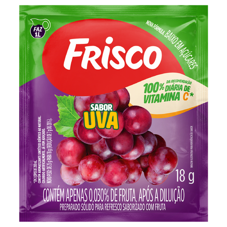 REFRESCO FRISCO UVA COM VITAMINA C 18G