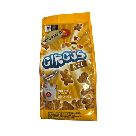 Biscoito vieira circus mel 125g