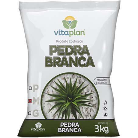 Pedra Vitaplan 3kg - Branca