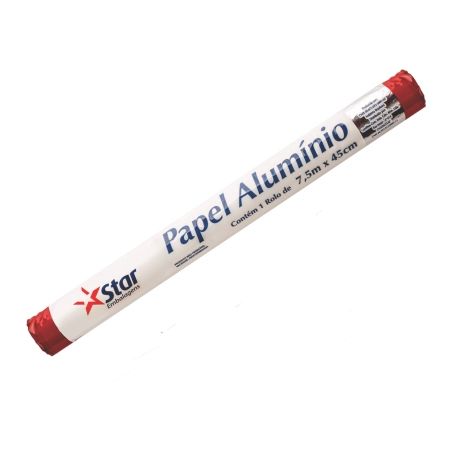 Papel alum.star 45cmx7,5mts