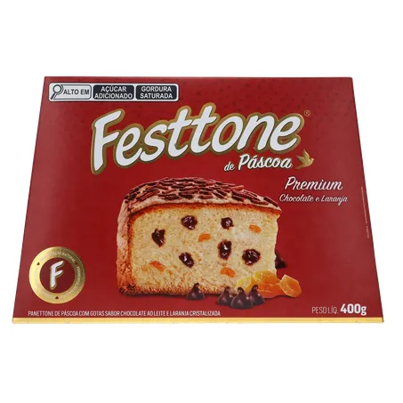Panettone de Páscoa Festtone Chocolate e Laranja Cristalizada 400G 360-2