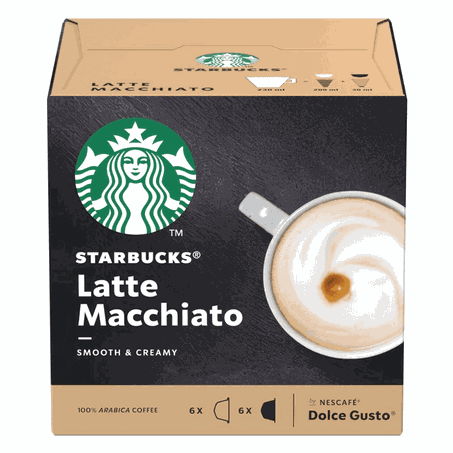 Capsulas café starbucks com 12un latte macc