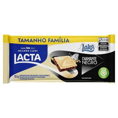 Chocolate Lacta Laka/Diamante Negro 165g
