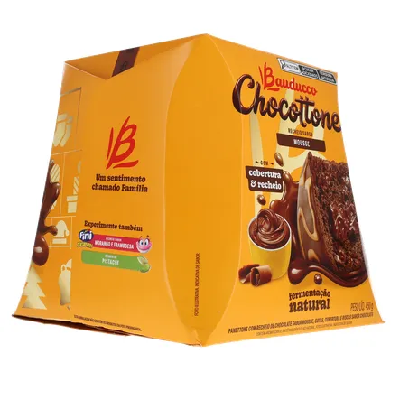 Panettone Bauducco Mousse de Chocolate Caixa 450gr 360-13