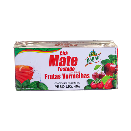 CHA MATE TOSTADO COM FRUTAS VERMELHAS 40G BARÃO 360-1
