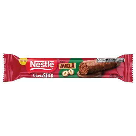 Chocolate baton garoto chocostick triplo chocolate 26g