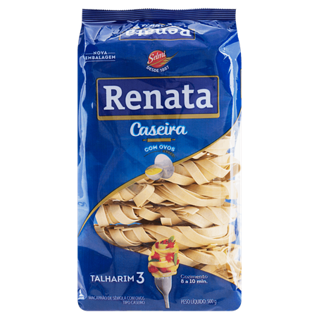 Macarrão Renata Caseiro Com Ovos Talharim 3 500g 
 