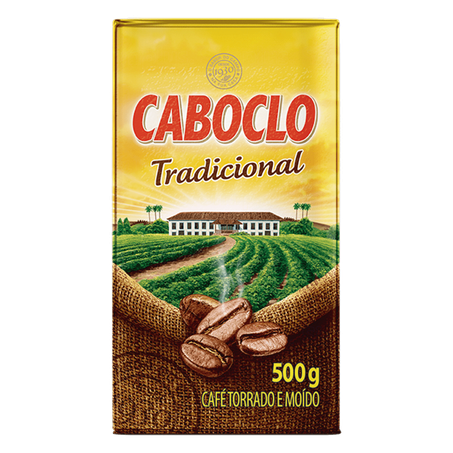 Café cabloco torrado e moído tradicional pacote 500g