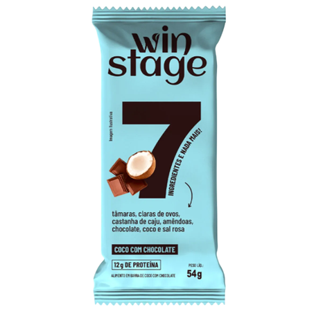 BARRA DE PROTEÍNA WINSTAGE CÔCO/CHOCOLATE 54G