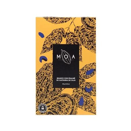 Moa Chocolate Praline Castanha De Cajú 80G