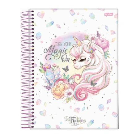 Caderno espiral capa dura 1-4 la fadinne 80f