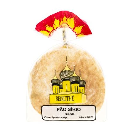 Pão Sírio Beiruthe Grande Embalagem 400G