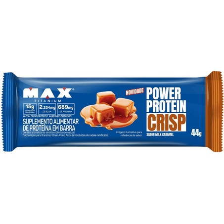 Barrinha Max Titanium Power 44g Crisp Milk Caramel