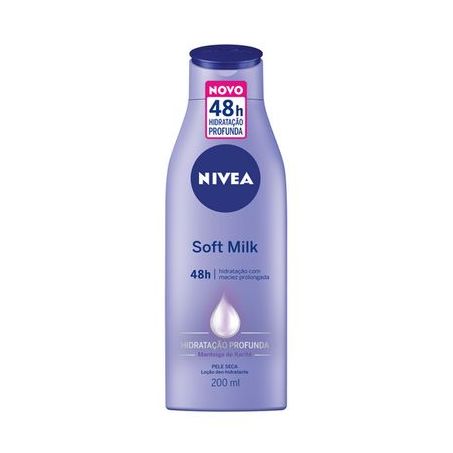 LOÇÃO HIDRATANTE NIVEA MILK SOFT SECA 200ML EXCETO FIRMADOR Q10