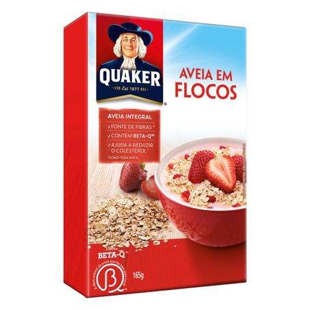 Aveia em flocos quaker 165g