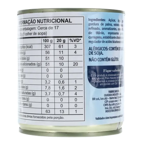 Alimento À Base de Soja Soymilke Sabor Leite Condensado Sem Lactose Lata 330gr 360-15
