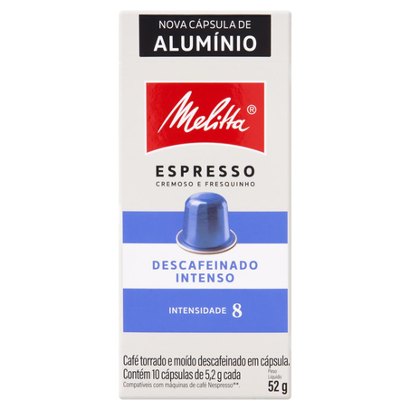 Cápsula Melitta 53g -  Espresso Descafeinado