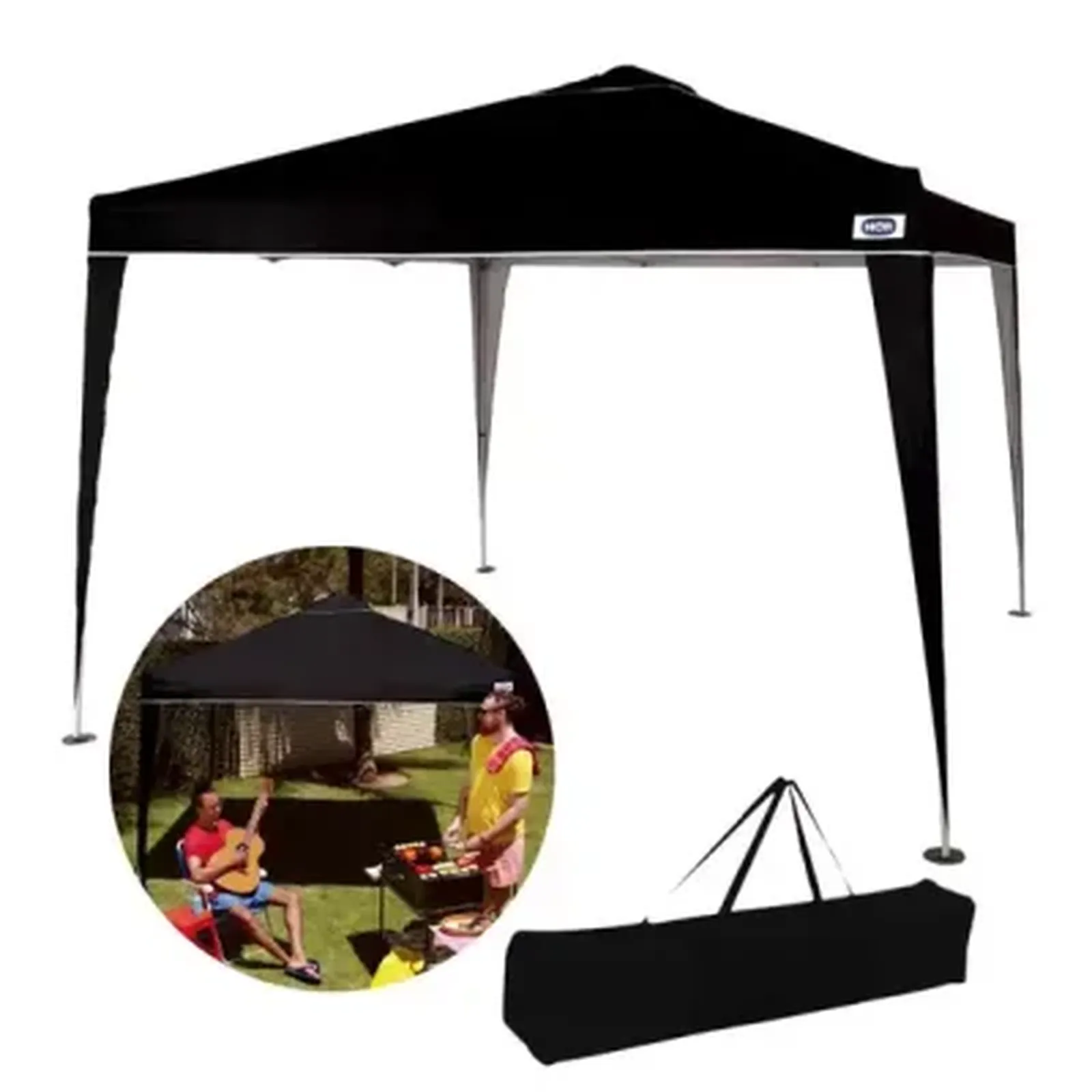 MOR GAZEBO X FLEX OXFORD PRETO 3.00X3.00M